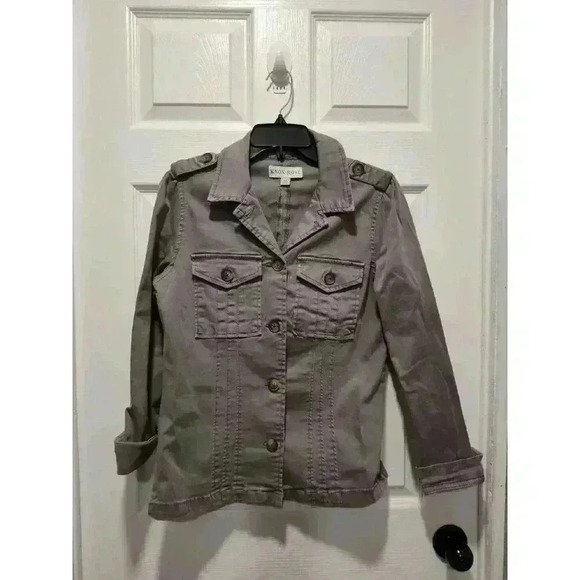Knox Rose Women's Gray utility‎ army type jacket Size XSmall EUC - Picture 2 of 8